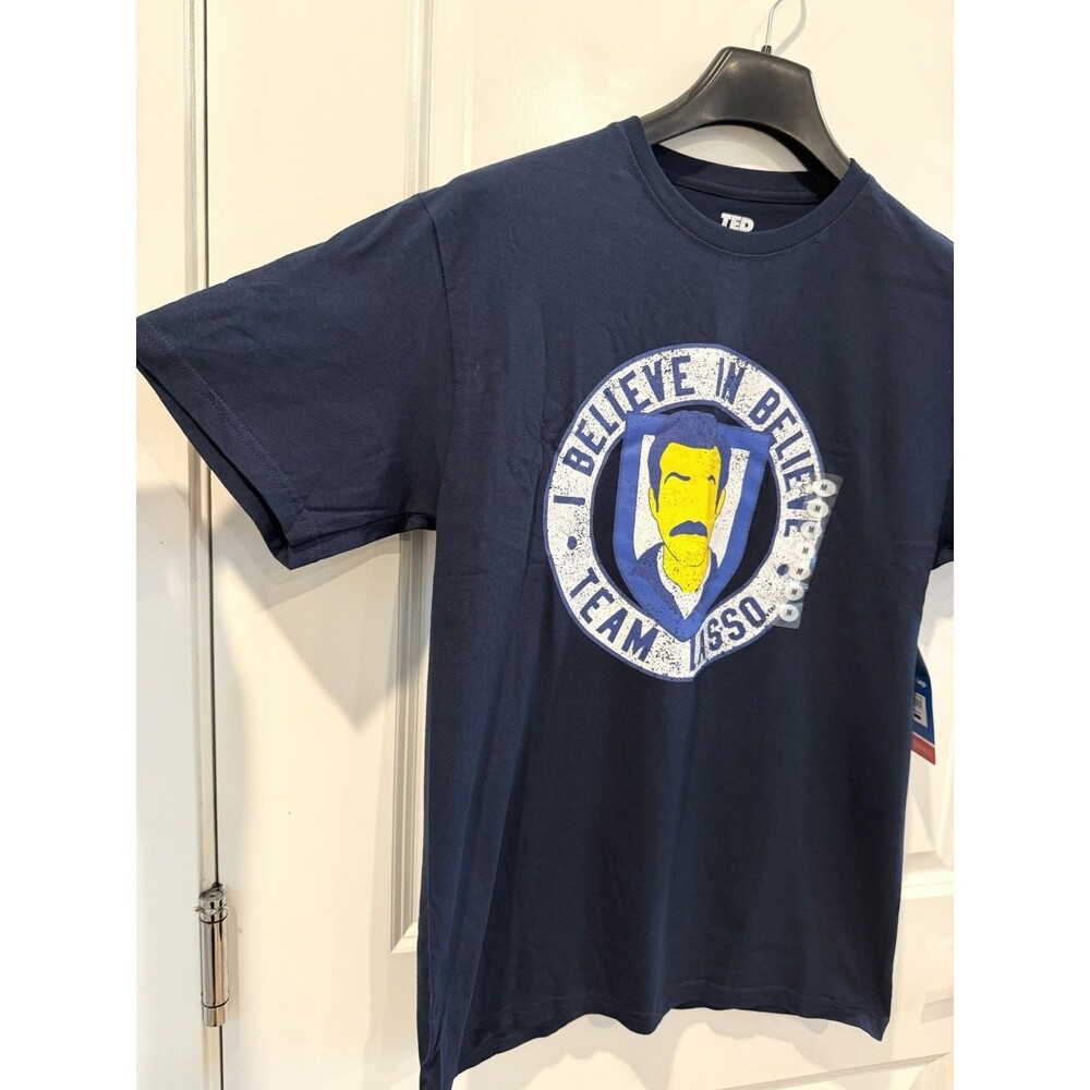 NEW Ted Lasso "I Believe in Believe" Graphic T-Shirt - Navy Blue - Size Medium - Picture 4 of 11
